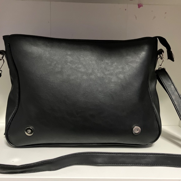 RESTYLE FOR REPAIR OR PARTS‼️MESSENGER SATCHEL GOTHIC SHOULDER BAG BAT WINGS - Picture 8 of 14